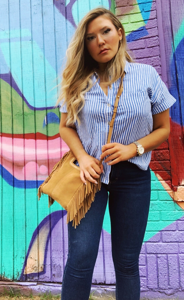 Summer-fashion-zara-striped-top-topshop-jeans-maje-handbag-Gucci-sandals